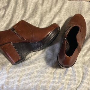 Brown Leather Ankle Boots